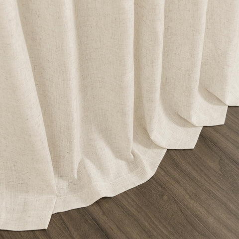 Nanspring Birch Beige Linen Curtains elevate bedrooms and offices with natural texture