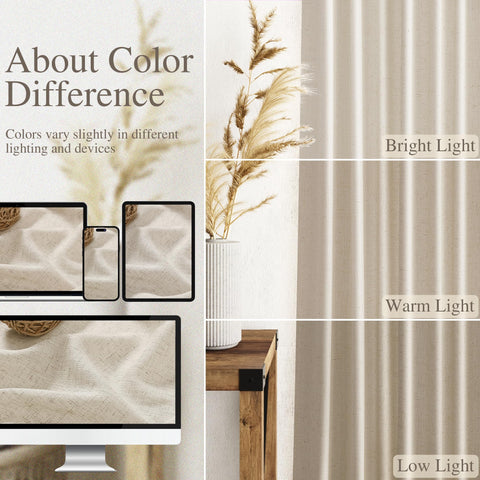 Nanspring curtains with clip rings promise easy open and close for everyday use.