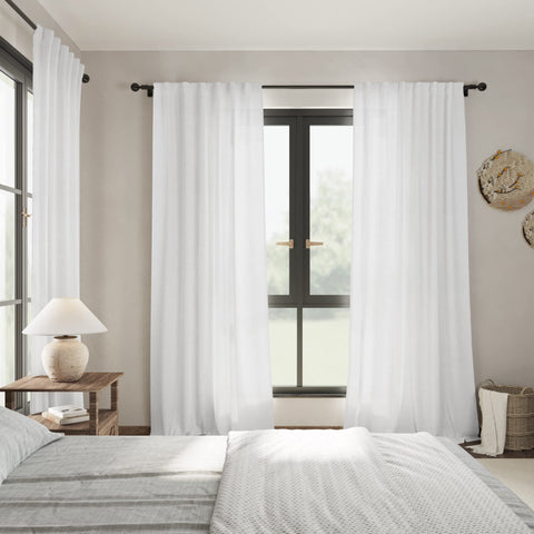 Nanspring easy-care curtains ready for machine washing
