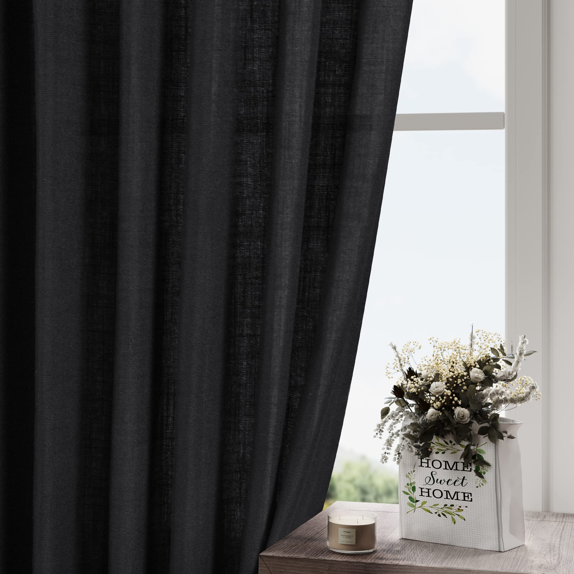 Light-filtering fabric balances sunlight while preserving privacy.