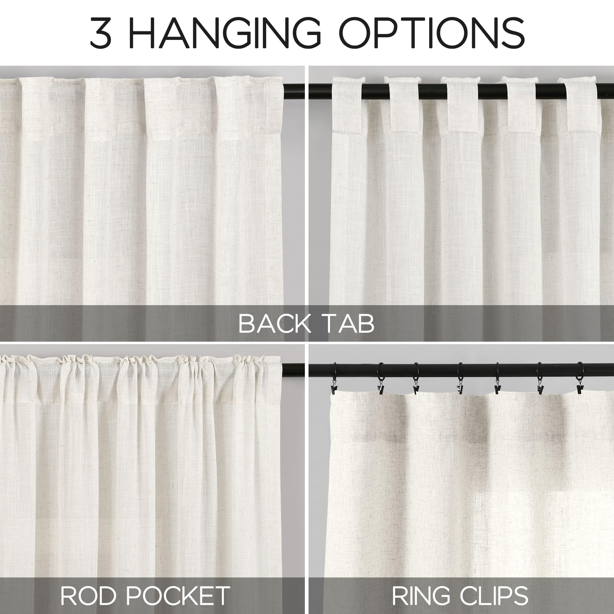Nanspring linen blend fabric close-up highlighting textured surface for warm, natural room feel.