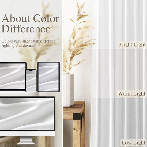 Nanspring linen blend curtains in modern farmhouse coastal decor for a fresh look