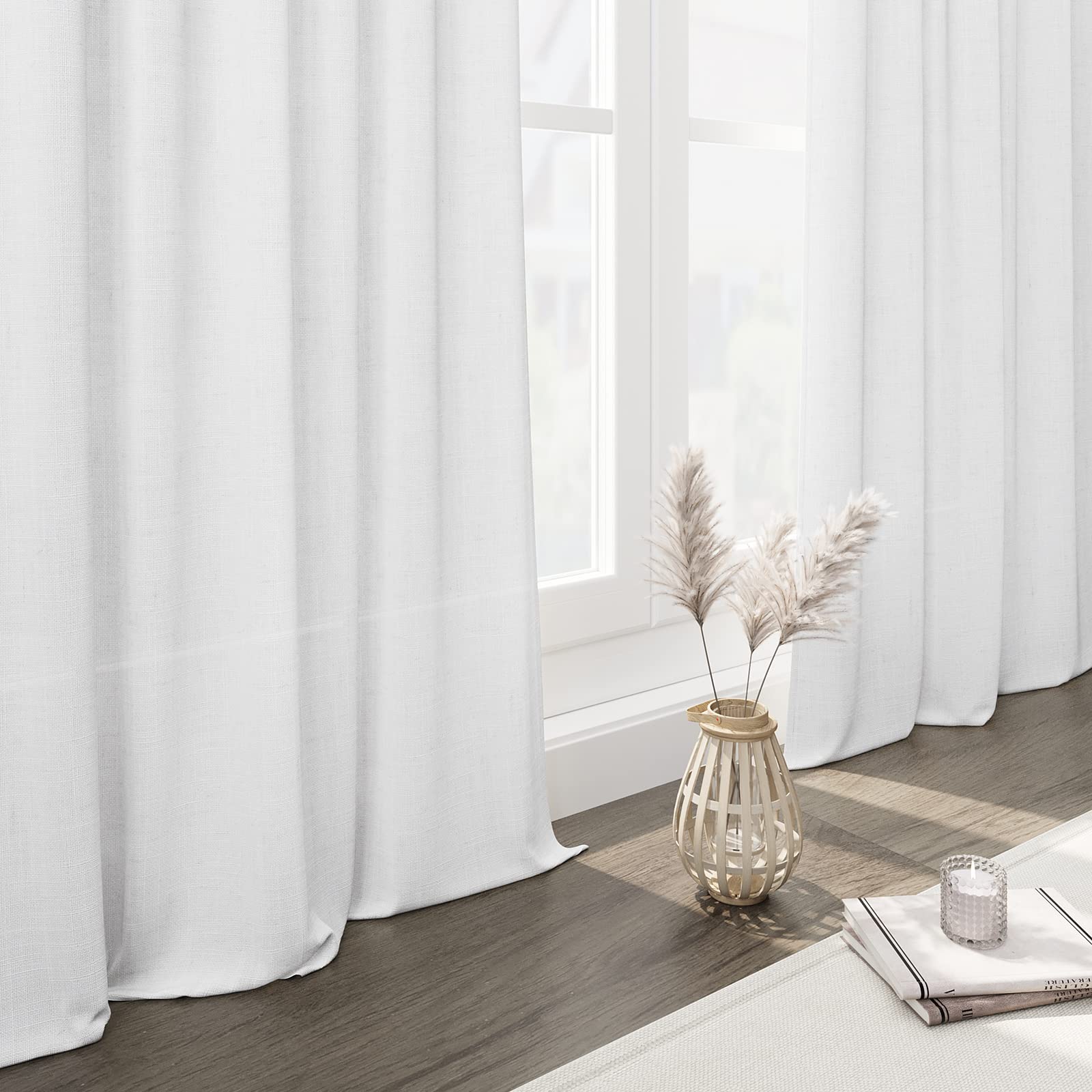 Nanspring two-panel set 52x108 inches front view highlighting sturdy back-tab design