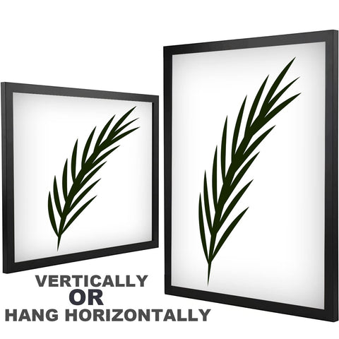 NAOKBOEE 20x27 black frame back with two hangers for versatile mounting.