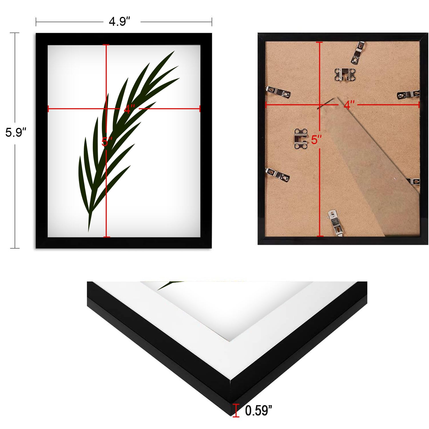 NAOKBOEE 20x27 black frame plexiglass closeup shows safety with clear display.