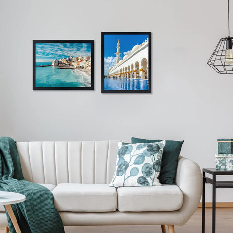NAOKBOEE 20x27 black frame thin profile suits modern spaces.