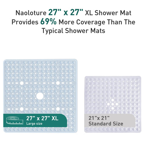 Hundreds of drain holes promote fast water flow and drainage under the mat.