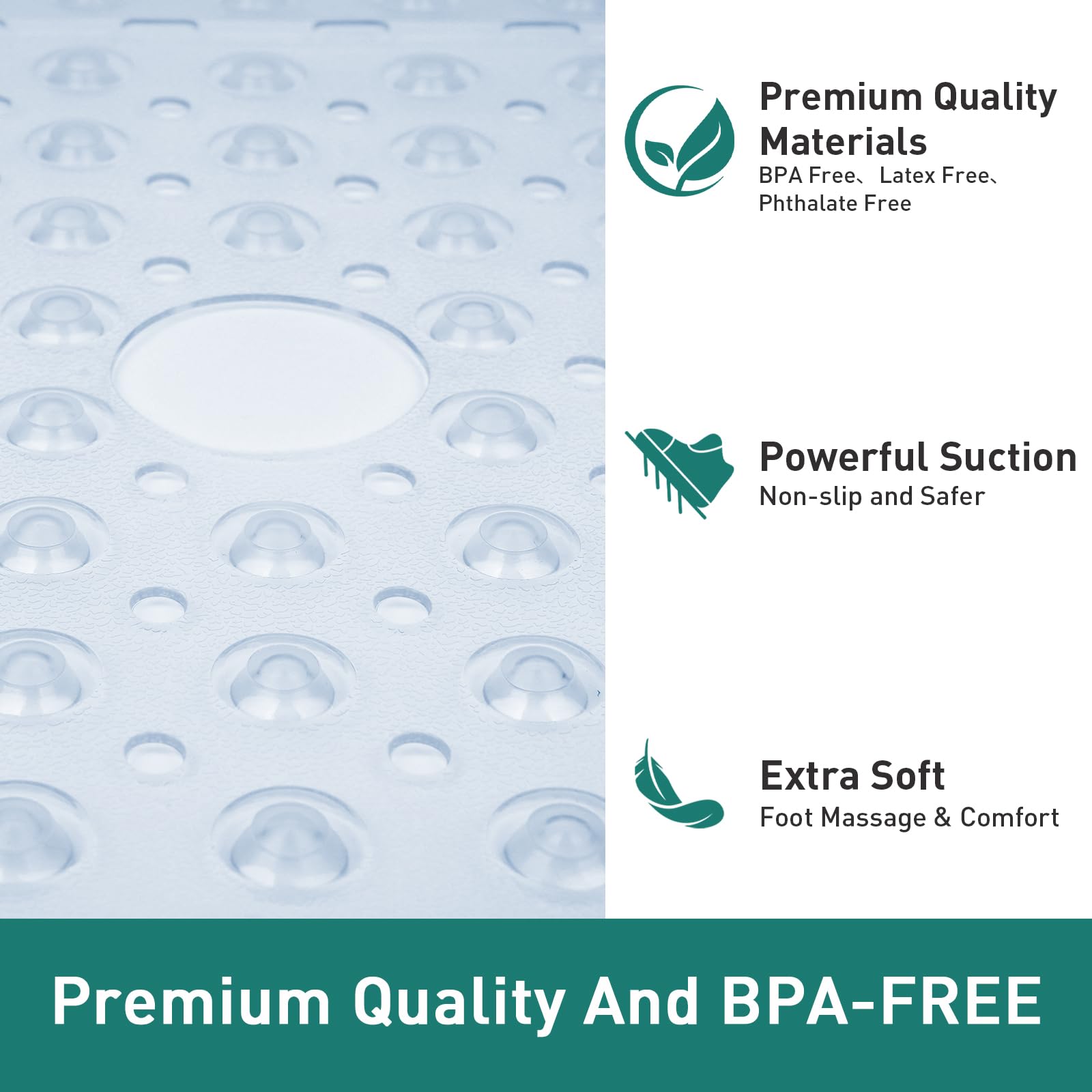Naoloture mat is machine washable for easy care and maintenance.