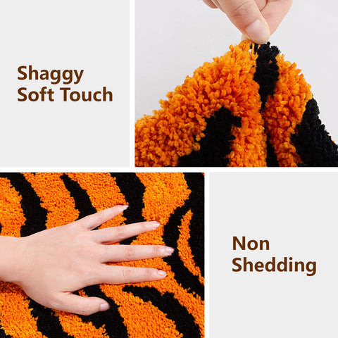 Naoloture orange tiger mat blends bold design with practicality.