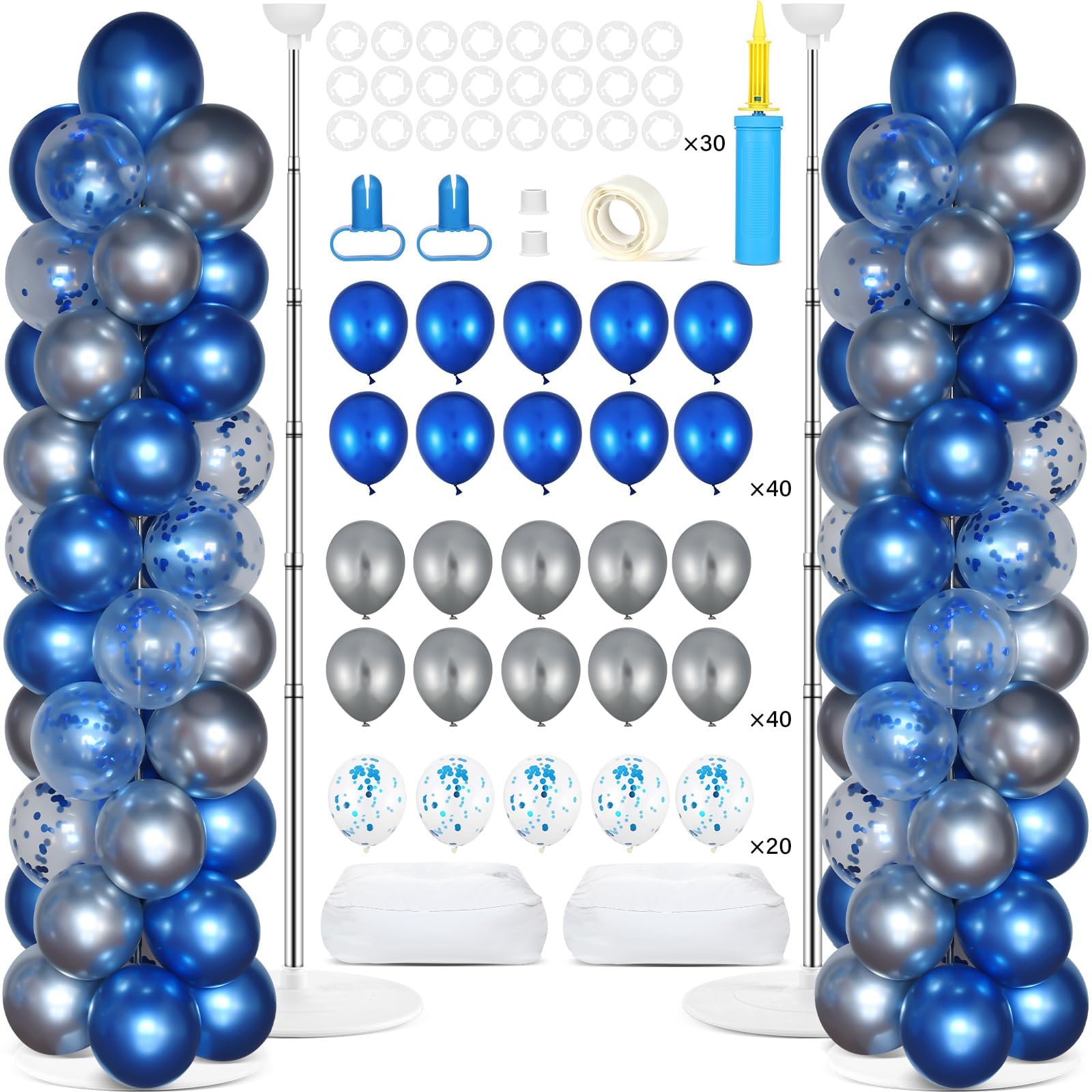 Naozinebi balloon column stand base assembly for stable indoor or outdoor decor.