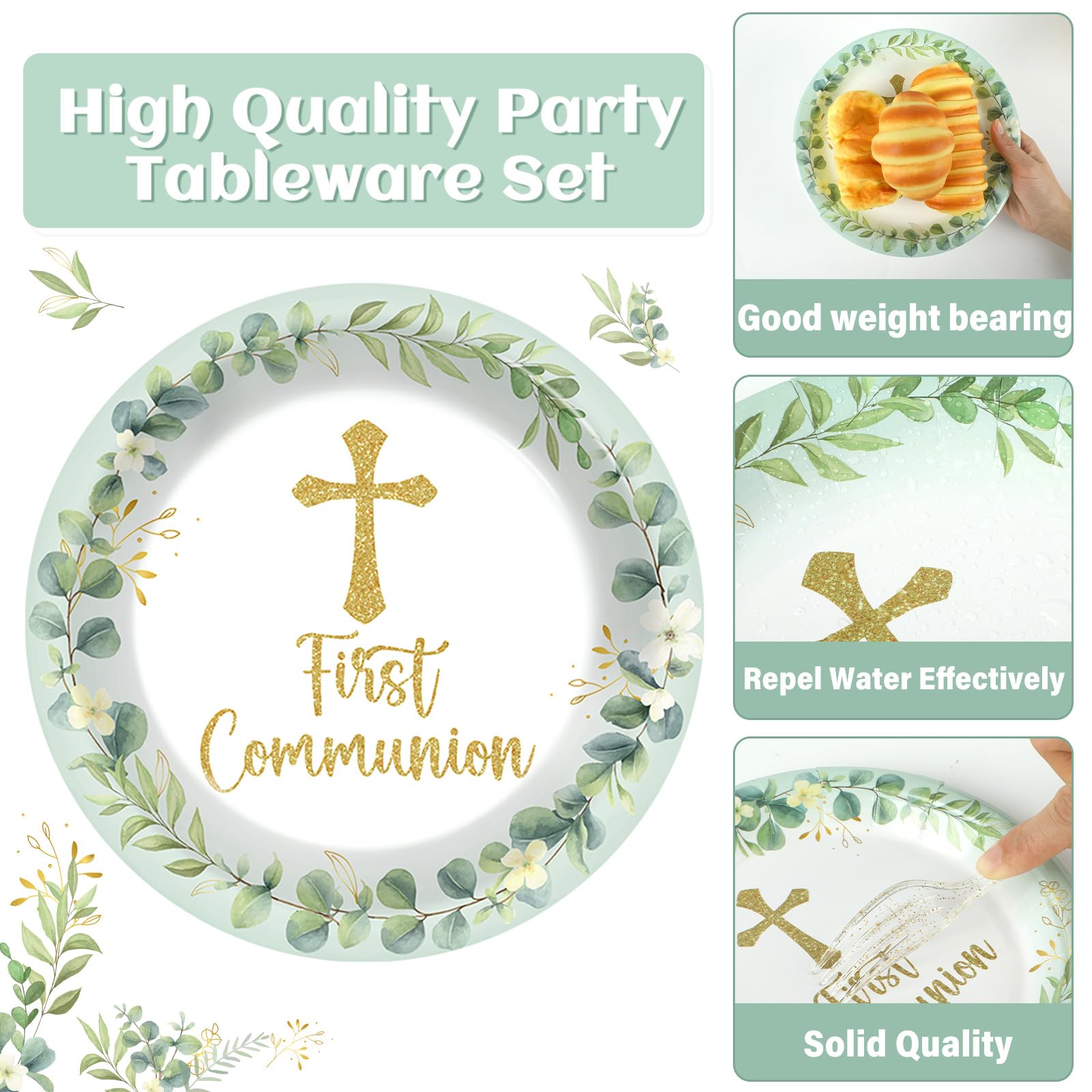 Naozinebi communion napkins 6-5inch for quick, elegant cleanup.