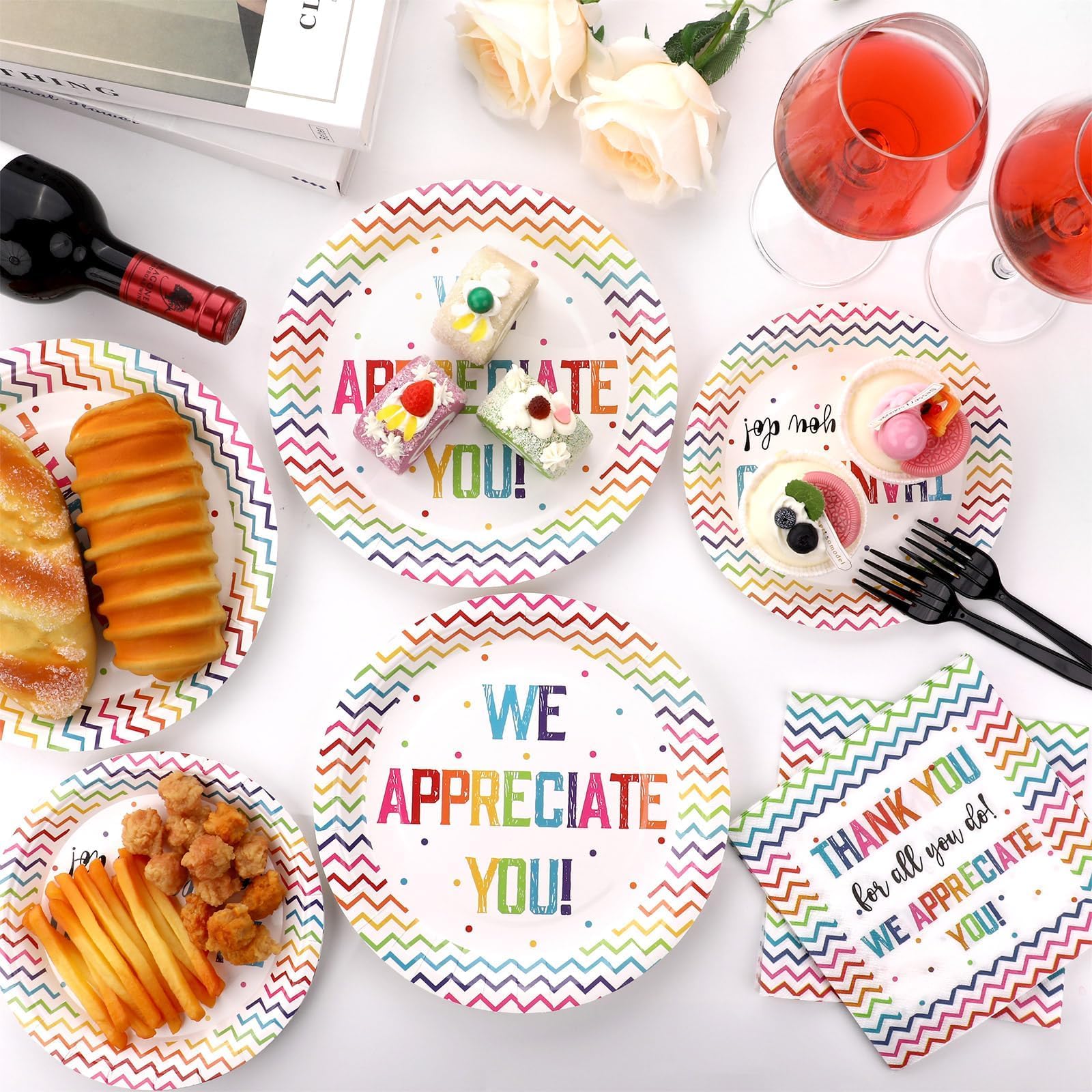 Naozinebi design elements polka dots stripes enhance festive table appeal