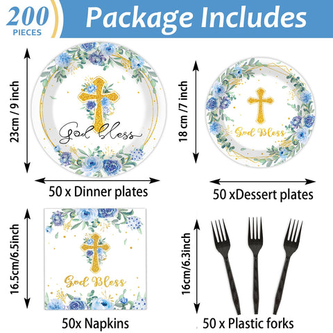 Naozinebi God Bless 9-inch plates handle desserts and mains with sturdy convenience.
