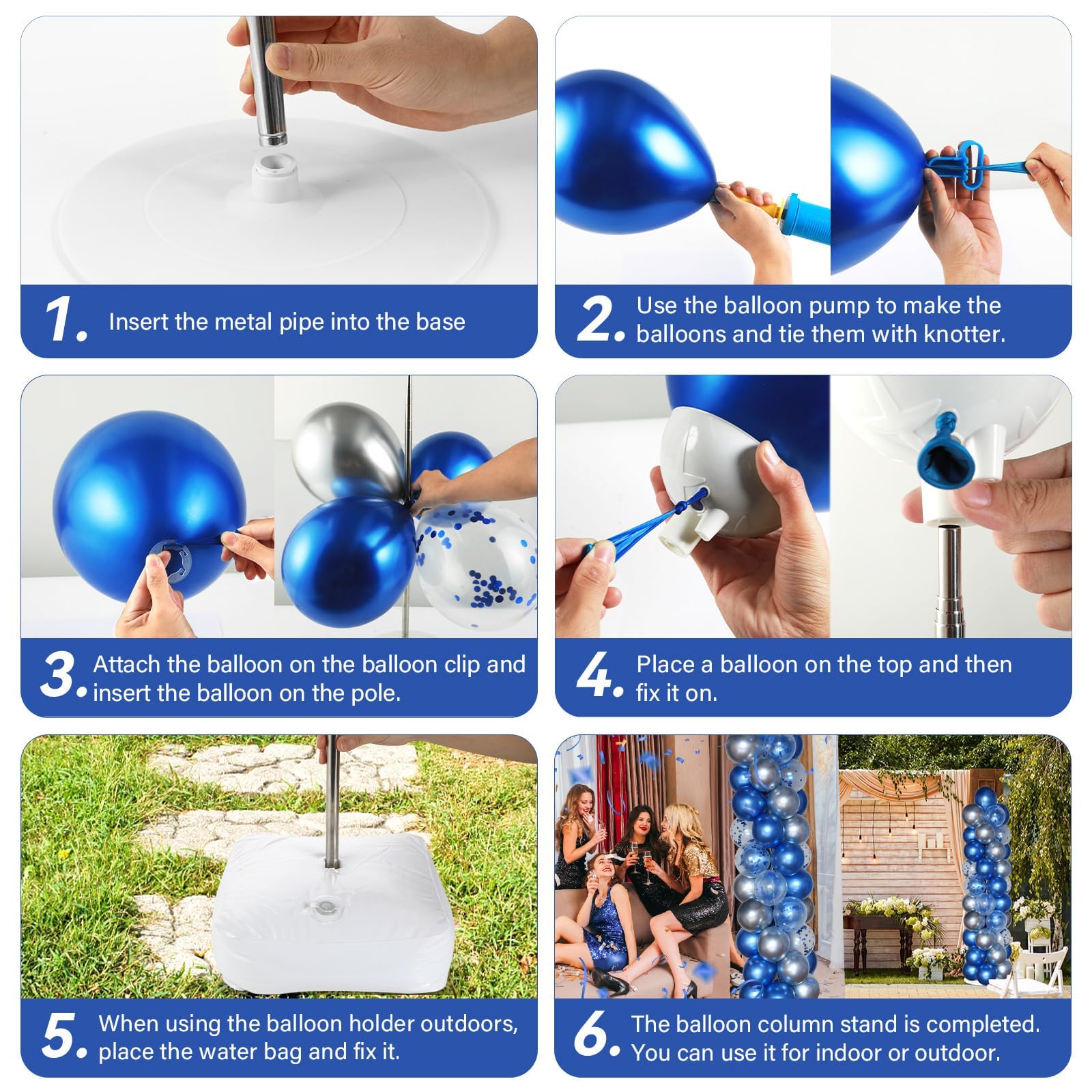 Naozinebi manual balloon pump and knotter simplify inflation and tying.