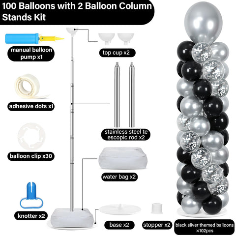 Naozinebi stainless steel telescopic pole height adjustable for custom displays