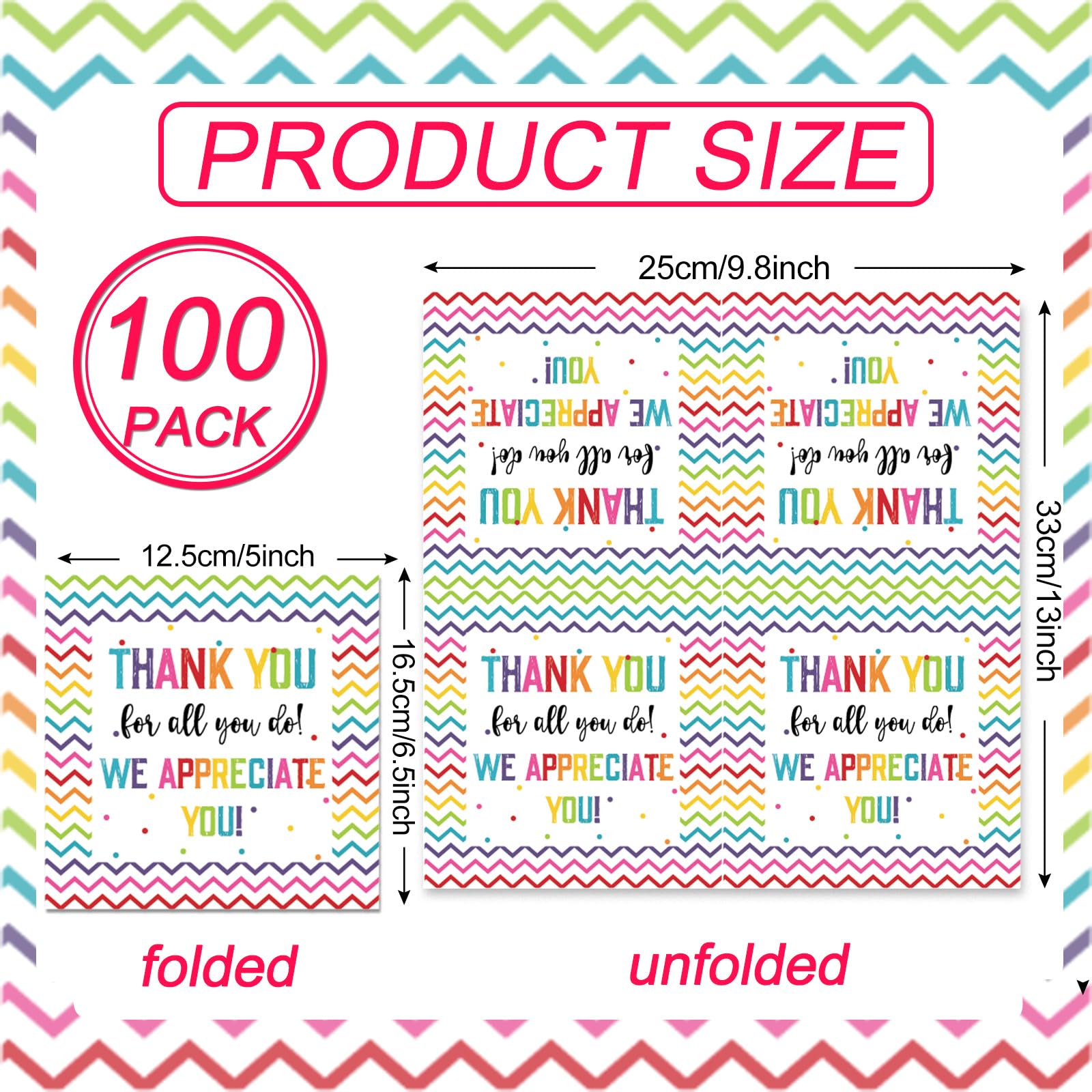 Naozinebi thank you napkins expanded size ideal for place settings