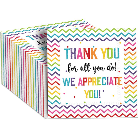 Naozinebi thank you napkins pack front for celebrations and easy cleanup