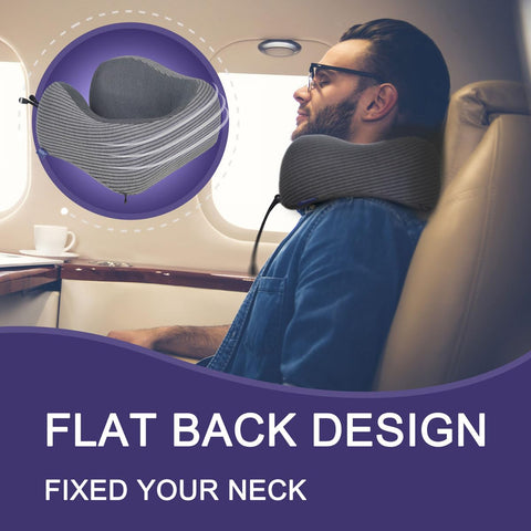Napfun memory foam comfort contours to your head and neck
