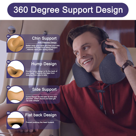 Napfun compact design with travel bag saves space in luggage.
