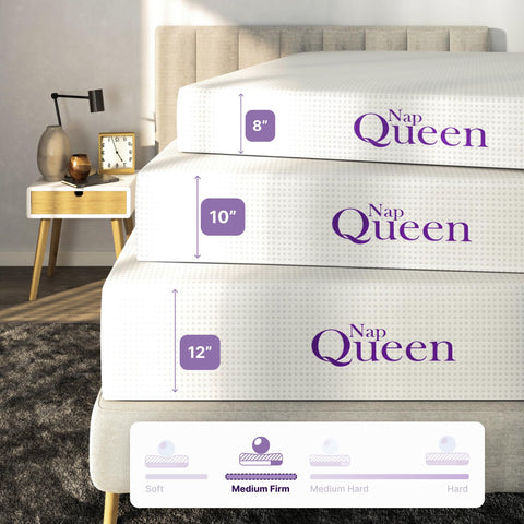 NapQueen bed-in-a-box expands to full size after unboxing.