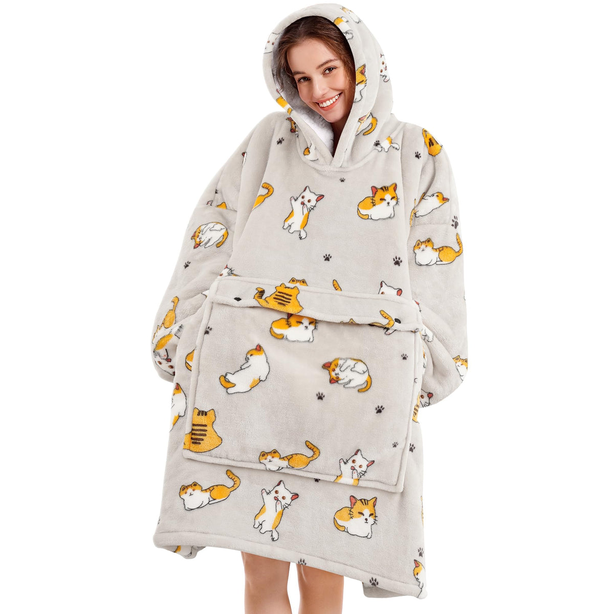 Narecte oversized blanket hoodie wearable offers cozy lounging warmth