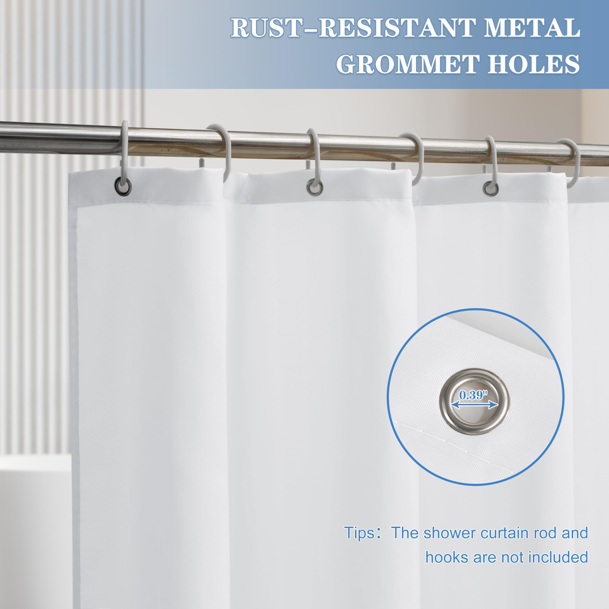 Nasitos machine-washable white liner simplifies bathroom maintenance.
