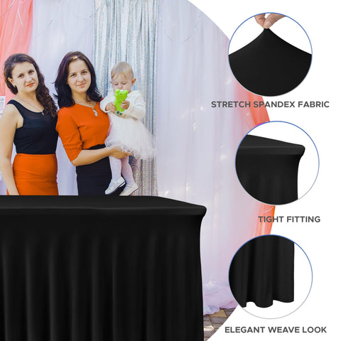 Nasitos spandex-polyester fabric closeup shows durable, wrinkle-resistant material for reusable event covers.