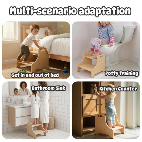 Natapai toddler stool ideal for potty training and brushing teeth.