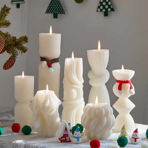 NATCENSE candles on shelf or vanity add calm ambiance.