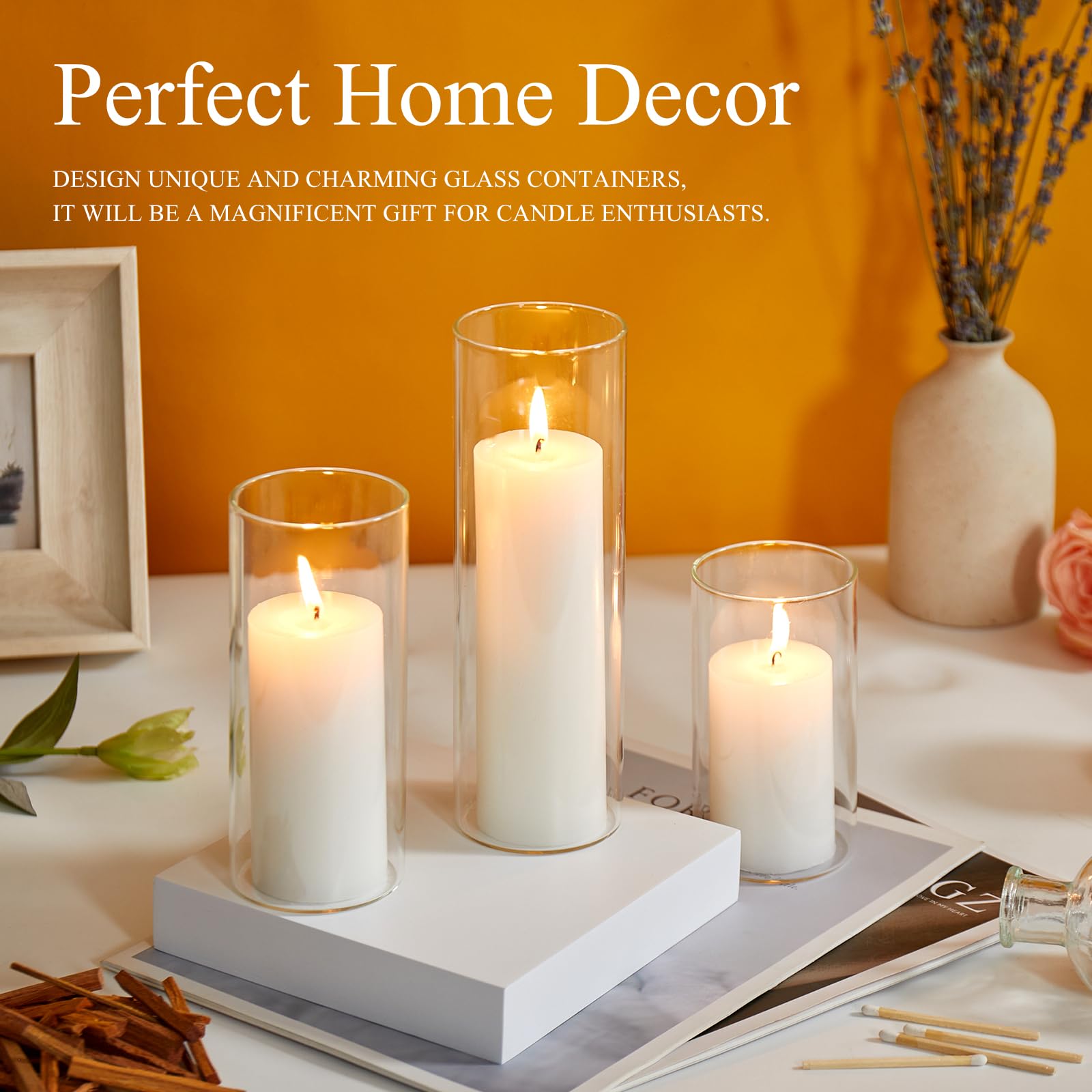 NATCENSE borosilicate glass durability supports safe, long-burning candles