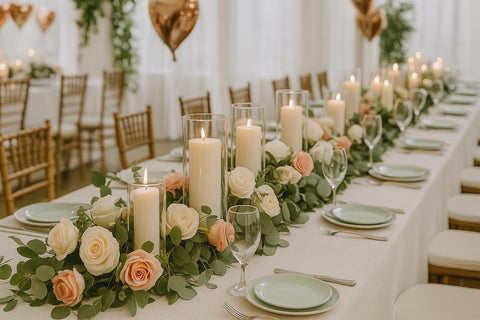NATCENSE festive candle set ideal for weddings and parties