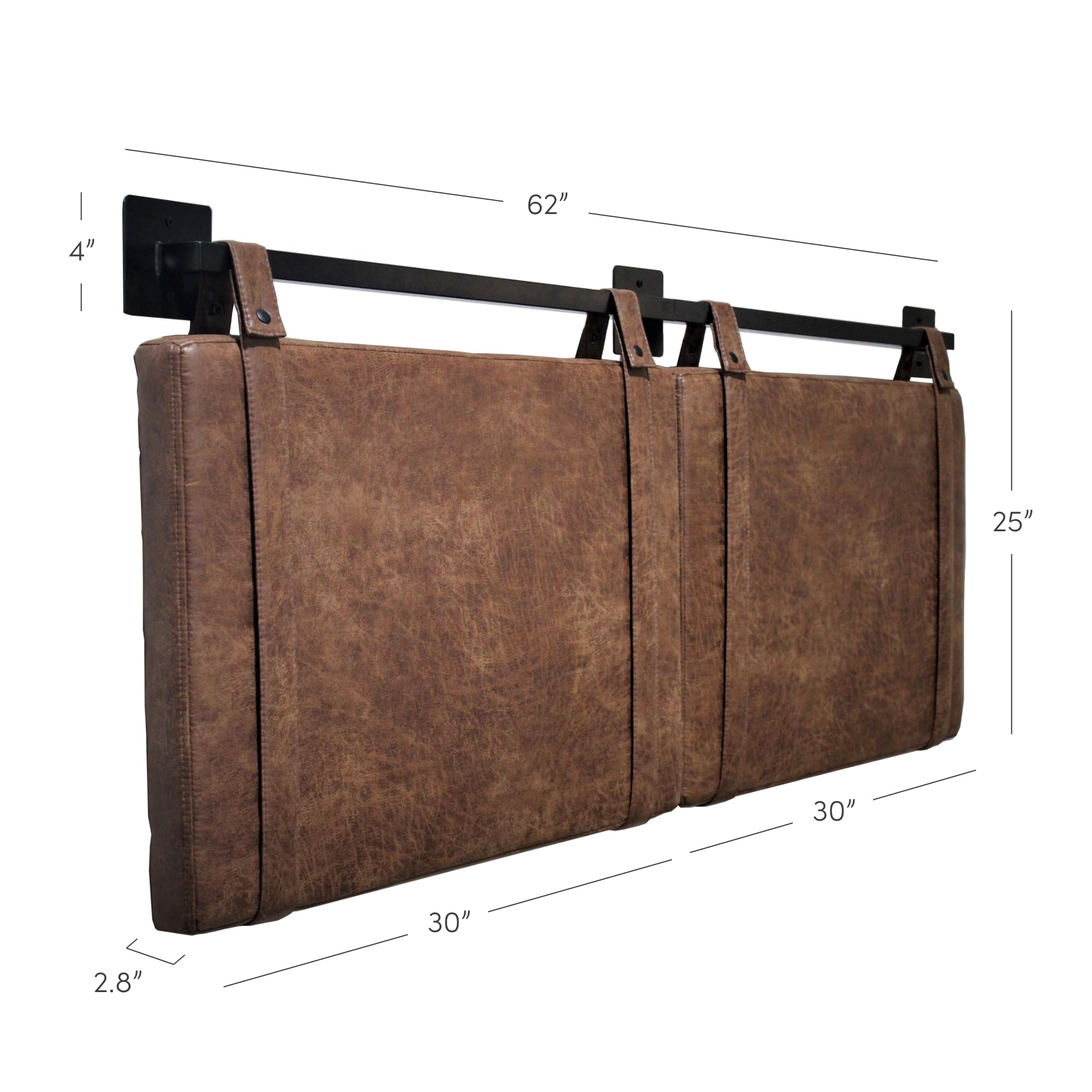 Nathan James Harlow fabric panels provide versatile decor behind seating areas.