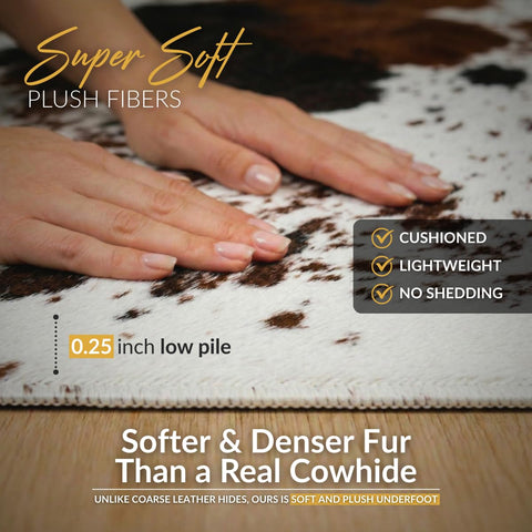 NativeSkins flat-lay rug with grip backing stays flat.