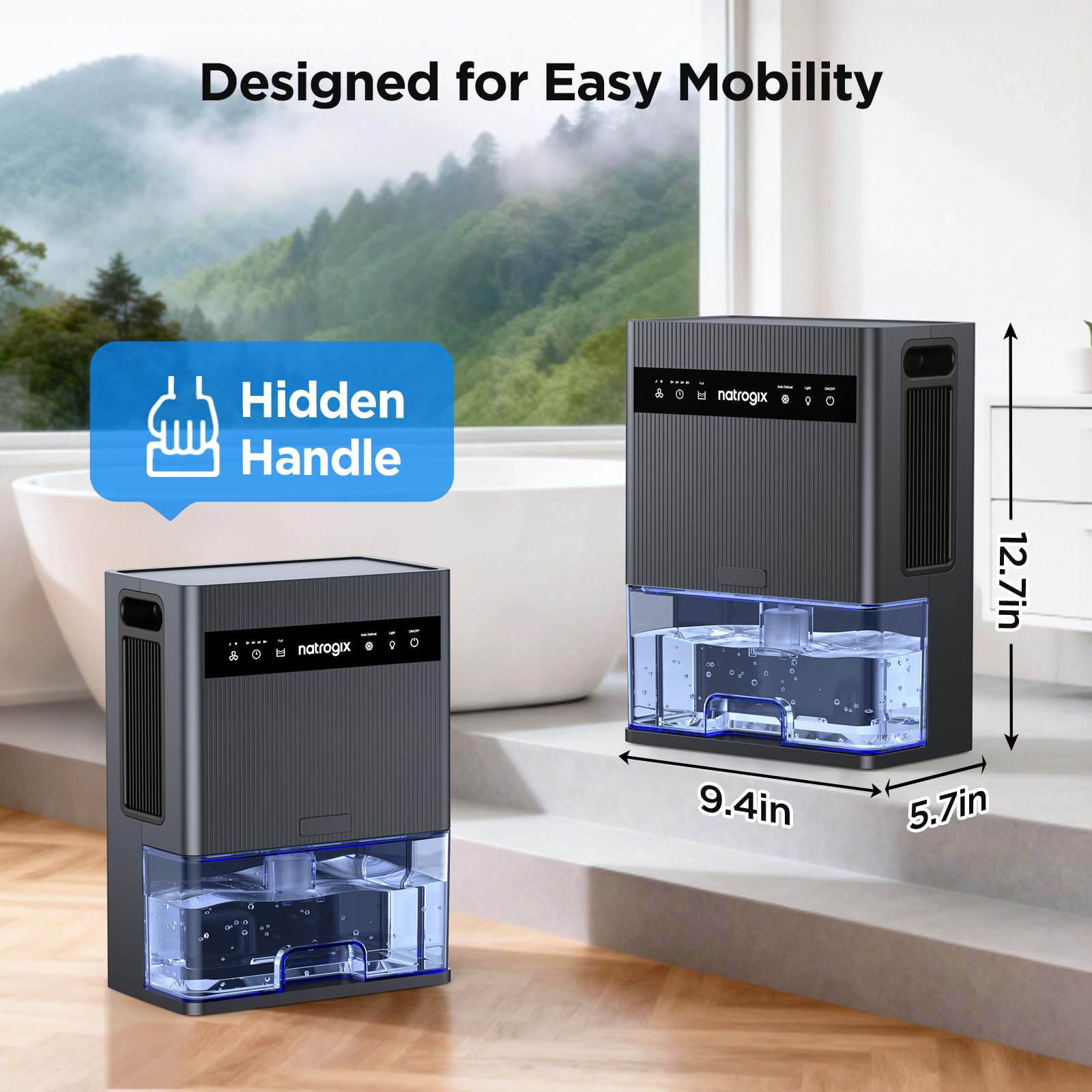 Versatile for RVs and basements with reliable moisture control on the go.