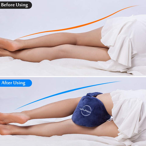 NATUMAX memory foam knee pillow delivers plush, lasting support