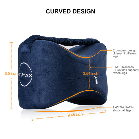 NATUMAX knee pillow with washable cover for easy maintenance