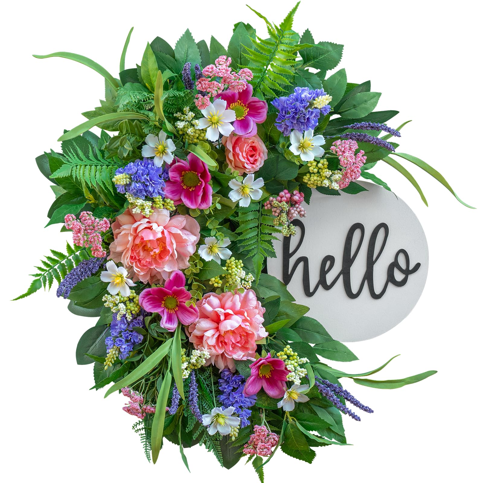 NaturaWre gift-ready wreath for housewarmings or spring celebrations.