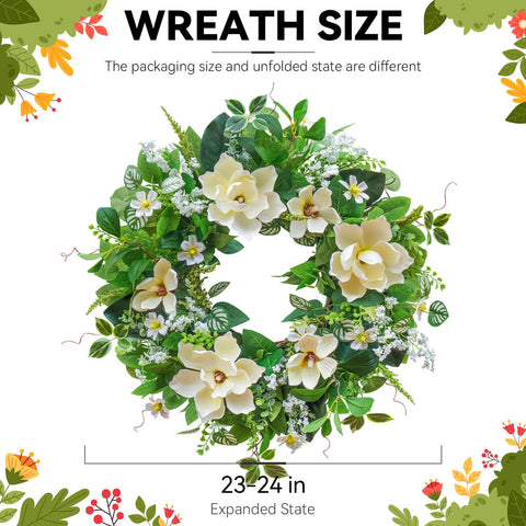 NaturaWre greenery with layered leaves adds texture to entryways.