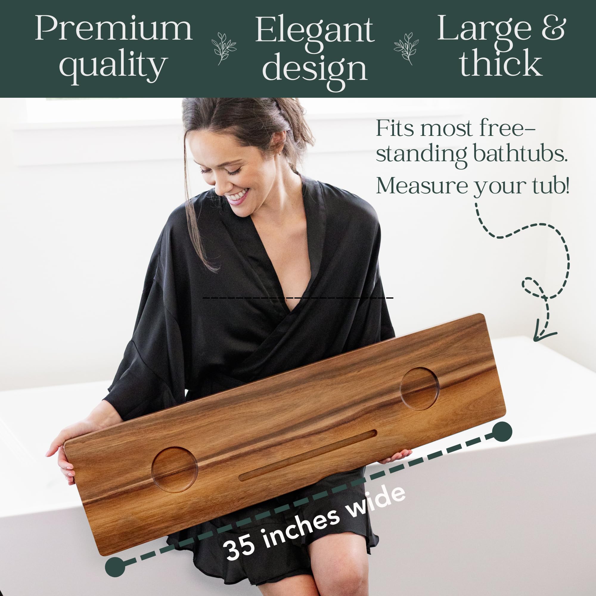 Nature Shed device slot on bathtray keeps phone or tablet secure near water