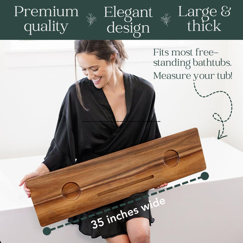 Nature Shed device slot on bathtray keeps phone or tablet secure near water