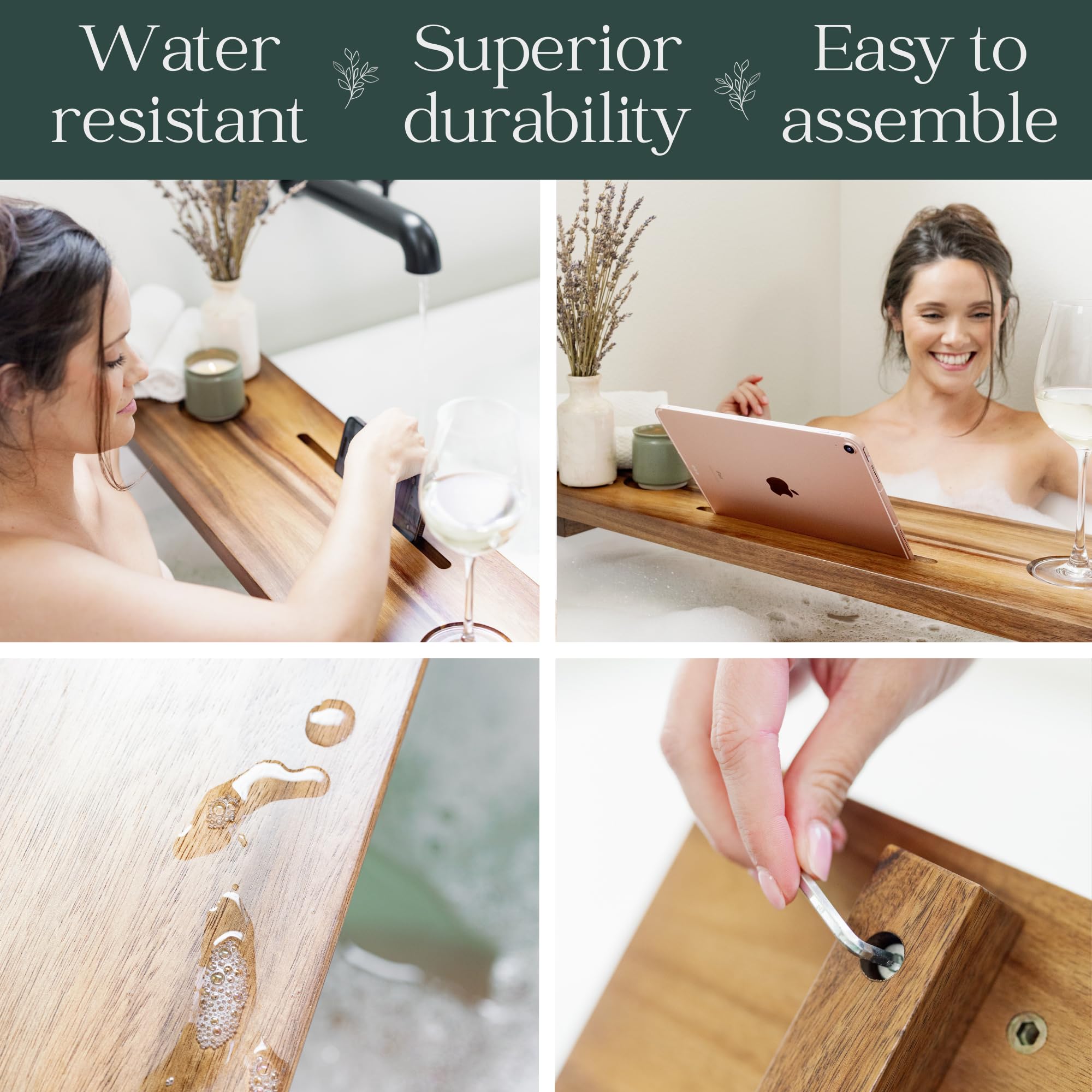 Nature Shed minimalist design enhances any bathroom with a rich wooden finish