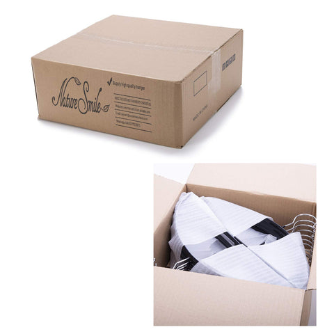 Nature Smile black color hanger pack blends with any closet.