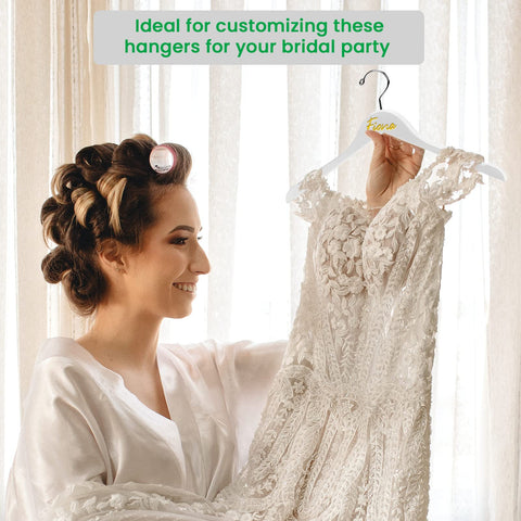 Nature Smile wooden hanger measures 17.5 inches long for versatile use.