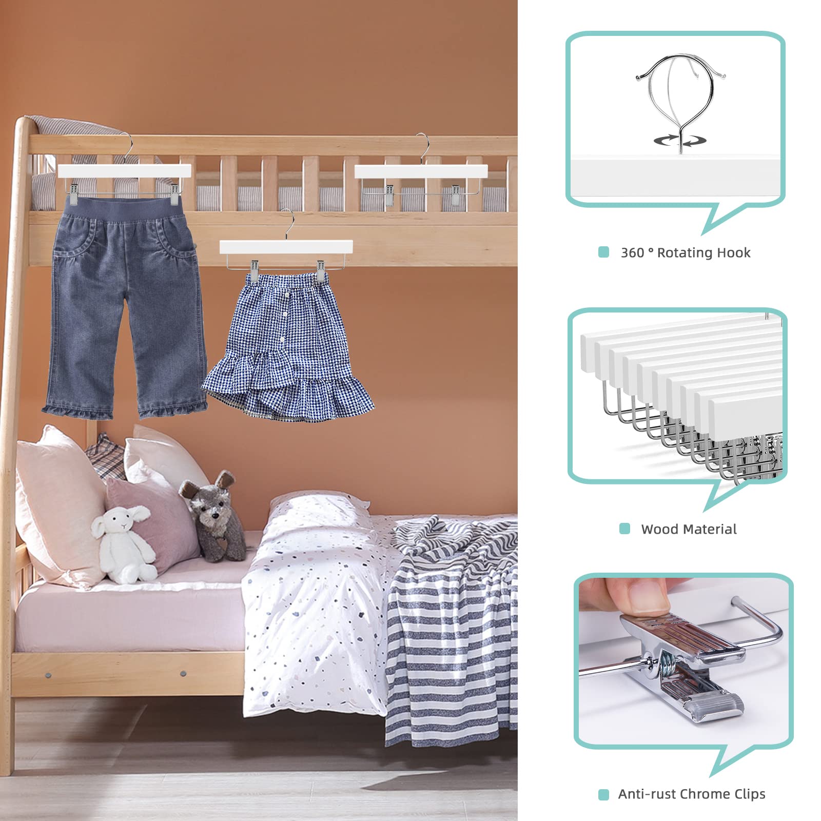 Nature Smile cushioned clamps protect fabrics during hanging
