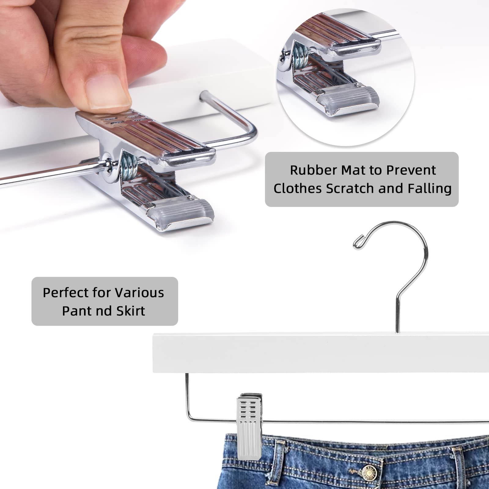Nature Smile Deluxe cushioned clamps prevent fabric creasing during hanging