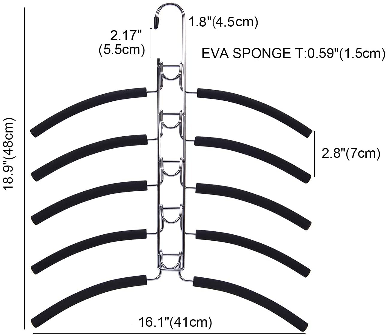 Nature Smile Durable metal construction supports heavier garments with steady balance.