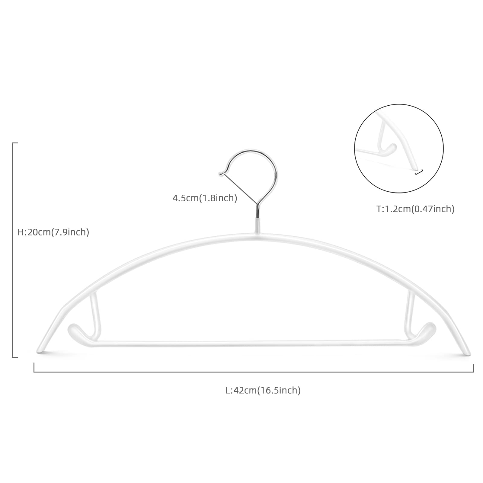 Nature Smile heavy-duty metal hanger supports daily wear with durability.
