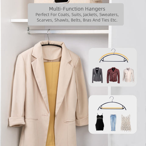 Nature Smile jacket and sweater hanger helps prevent wrinkles.