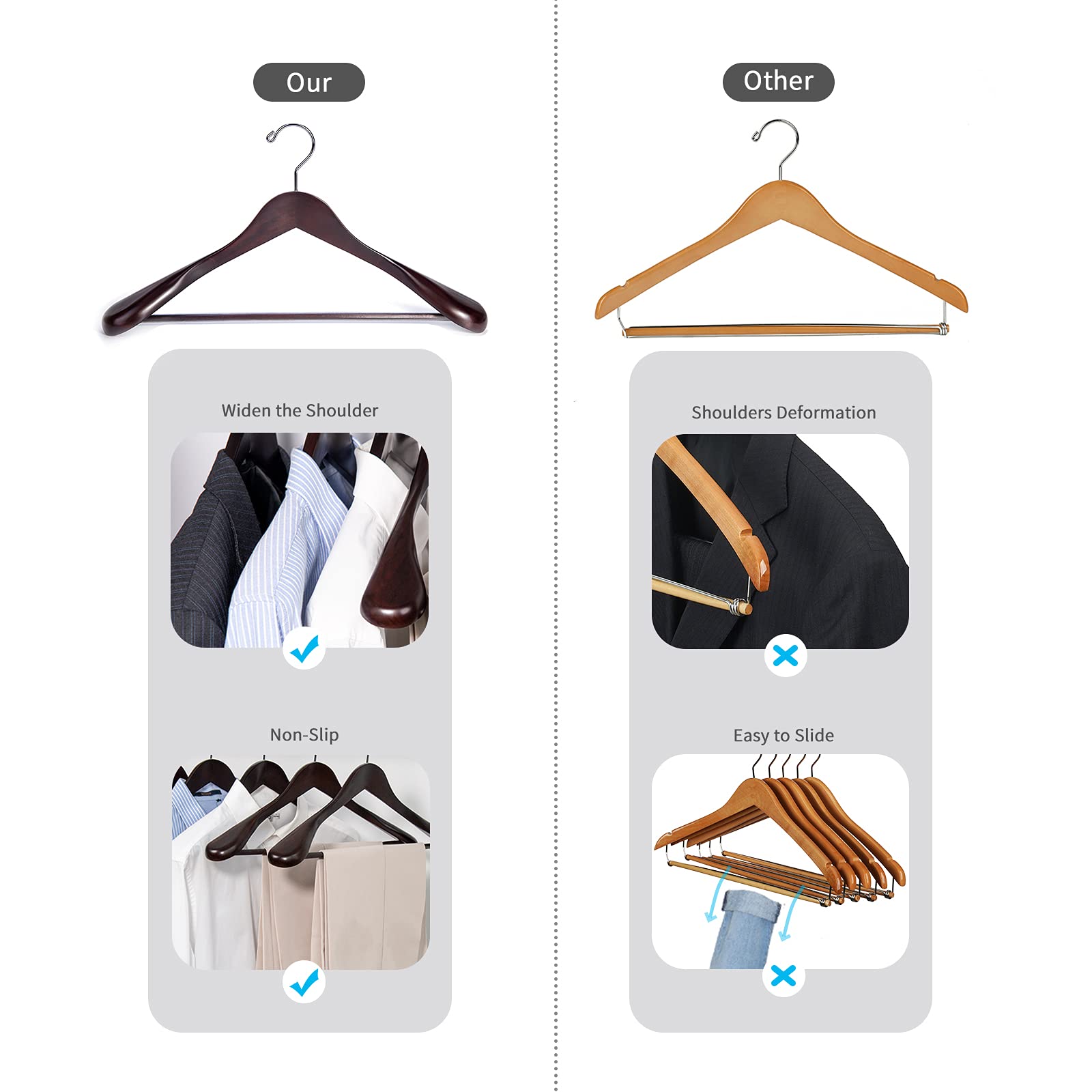 Nature Smile shorter 16.1-inch option for women's wardrobes.
