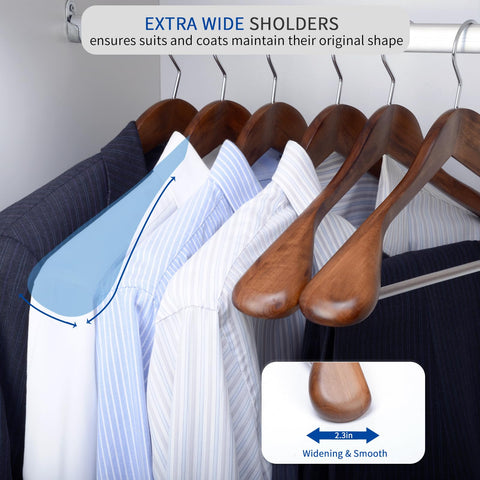 Nature Smile 12-pack hangers provides consistent closet organization